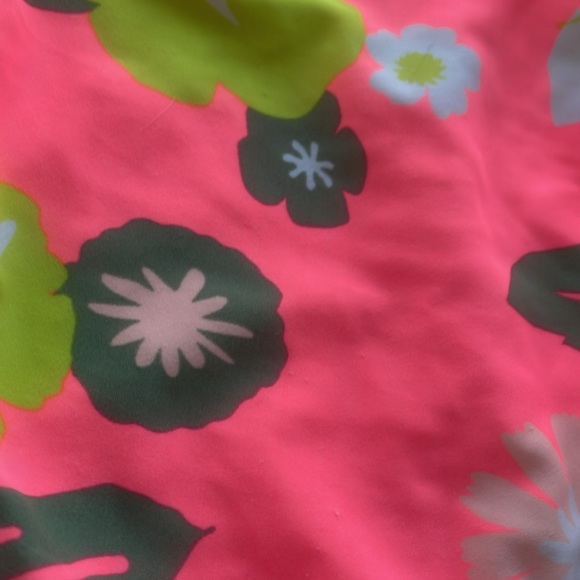 Girl’s Floral Swim Suit Top With Pink Bikini Bottoms Size 2T - Picture 3 of 7